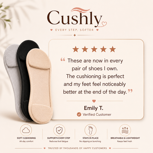 CUSHLY™ Women Boat Sock Plantar Fasciitis
